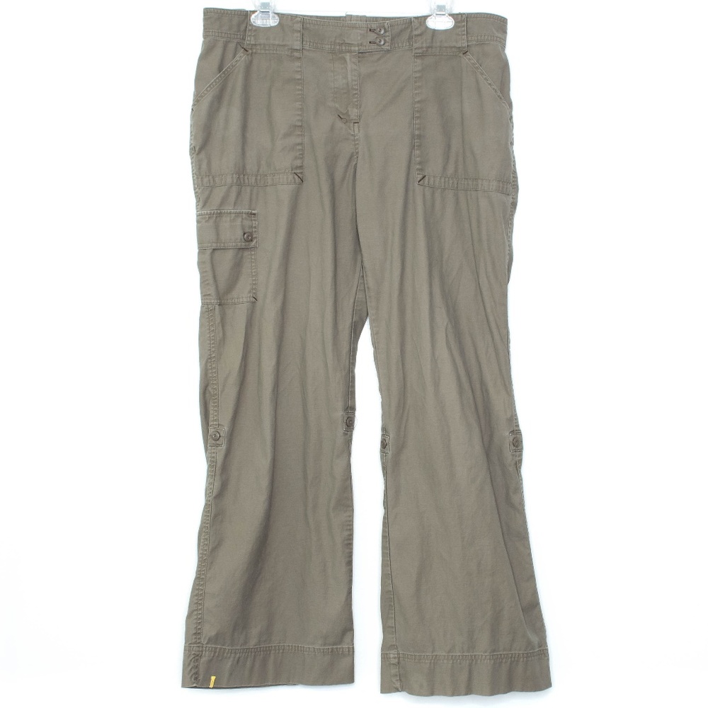 Lole Womens Pants Roll Up Brown 12 J2